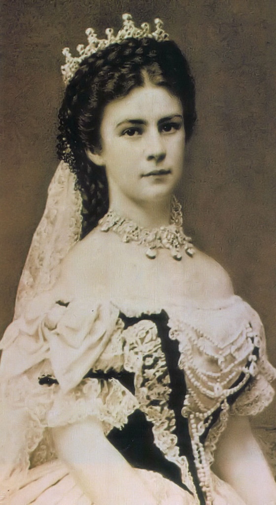Empress Elisabeth at Coronation, 1854